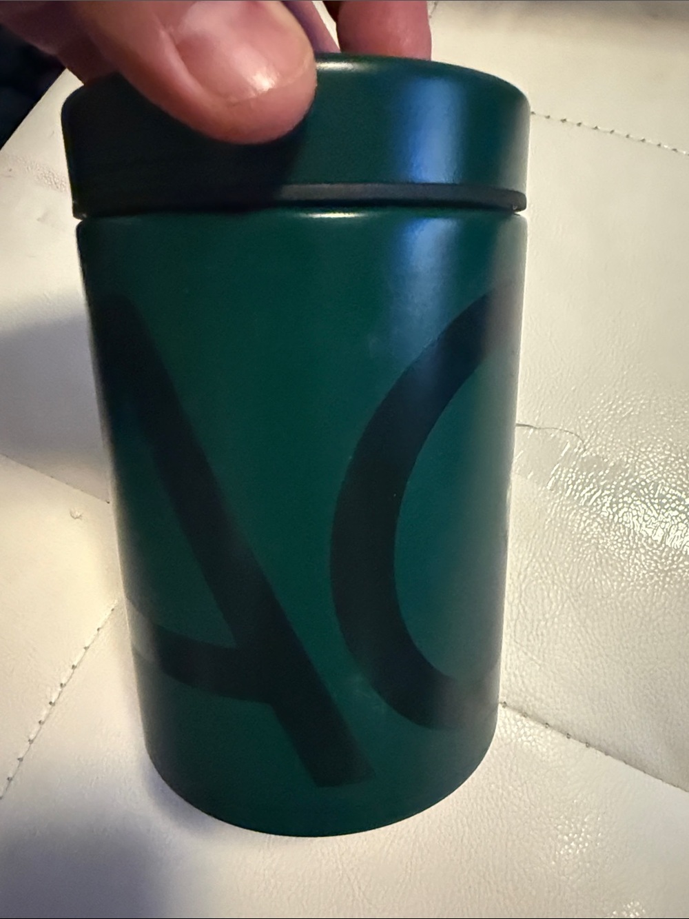 AG1 Green Airtight Metal Storage Canister - New